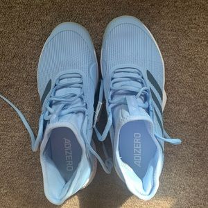 Light blue size 8 adidas sneakers